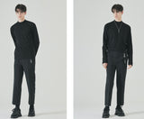 SSY(エスエスワイ)  half neck long sleeve black