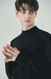 SSY(エスエスワイ)  half neck long sleeve black