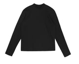 SSY(エスエスワイ)  half neck long sleeve black