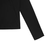 SSY(エスエスワイ)  half neck long sleeve black