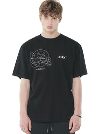SSY(エスエスワイ)  venn diagram t-shirt black