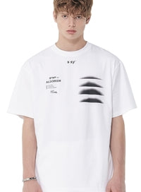 SSY(エスエスワイ)  algorism graph t-shirt white