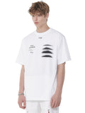 SSY(エスエスワイ)  algorism graph t-shirt white