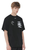 SSY(エスエスワイ)  algorism graph t-shirt black