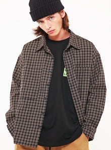 KND(ケイエンド) WINDOW PANE OVERSIZE CHECK SHIRTS