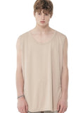 SSY(エスエスワイ)  modal lengthy sleeveless t-shirt beige