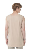 SSY(エスエスワイ)  modal lengthy sleeveless t-shirt beige