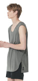 SSY(エスエスワイ)  modal lengthy sleeveless t-shirt khaki