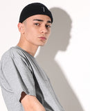 SSY(エスエスワイ)  2 way line watch cap black