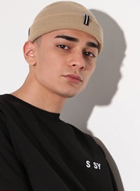 SSY(エスエスワイ)  2 way line watch cap beige