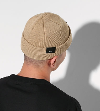 SSY(エスエスワイ)  2 way line watch cap beige