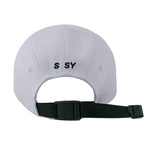 SSY(エスエスワイ)  7panel basic logo camp ball cap white
