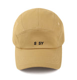 SSY(エスエスワイ)  7panel basic logo camp ball cap mustard