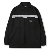 KND(ケイエンド) REFLECTION LINE OVERSIZE SHIRTS