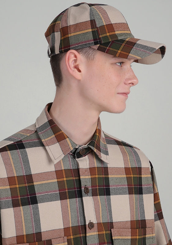 SSY(エスエスワイ)  ssy prime awake check cap cloudy brown