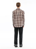 KND(ケイエンド) NEO TARTAN LOOSE FIT SHIRT-K OR