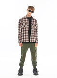 KND(ケイエンド) NEO TARTAN LOOSE FIT SHIRT-K OR