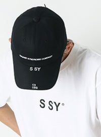 SSY(エスエスワイ)  SSYCO double strap cap black