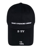 SSY(エスエスワイ)  SSYCO double strap cap black