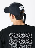 SSY(エスエスワイ)  side strap taslan cap black