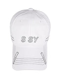 SSY(エスエスワイ)  rectangle stitch cap white