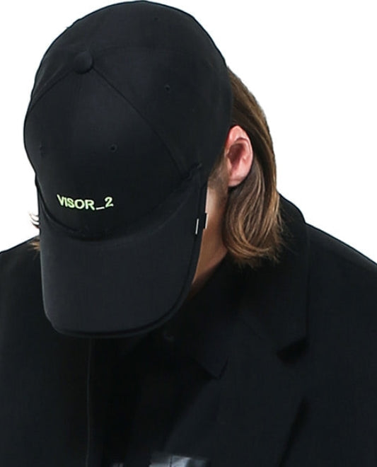 SSY(エスエスワイ)  handmade double visor cap black