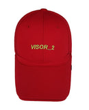 SSY(エスエスワイ)  handmade double visor cap red