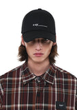 SSY(エスエスワイ)  underbar logo minimal surface cap black