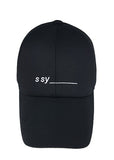 SSY(エスエスワイ)  underbar logo minimal surface cap black