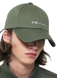 SSY(エスエスワイ)  underbar logo minimal surface cap khaki