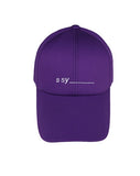 SSY(エスエスワイ)  underbar logo minimal surface cap purple