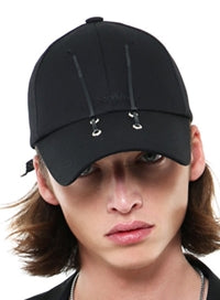 SSY(エスエスワイ)  handmade eyelet tie cap black