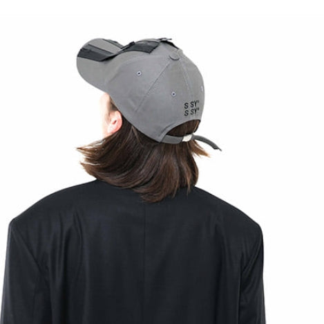 SSY(エスエスワイ)  handmade carbon coated zipper cap grey