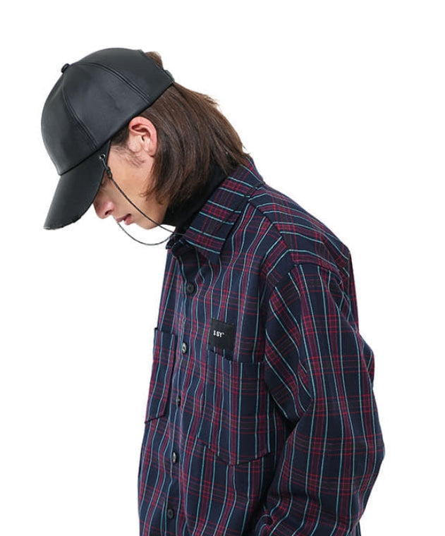 SSY(エスエスワイ)  2way black edition leather chain cap black