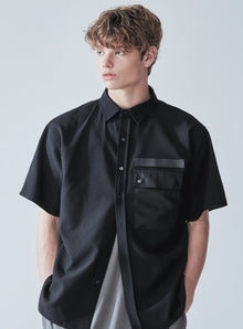KND(ケイエンド) MILITARY BLACK VELCRO 1/2 SHIRT
