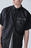 KND(ケイエンド) MILITARY BLACK VELCRO 1/2 SHIRT