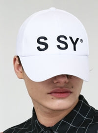 SSY(エスエスワイ)  MOUNTAIN LOGO BASE CAP WHITE