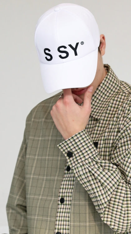 SSY(エスエスワイ)  MOUNTAIN LOGO BASE CAP WHITE
