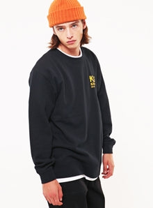 KND(ケイエンド) KLS GRAPHIC SWEAT SHIRTS BK