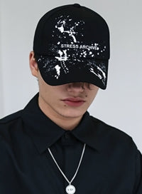 SSY(エスエスワイ)  STRESS ARCHIVE PAINT CAP BLACK