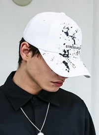 SSY(エスエスワイ)  STRESS ARCHIVE PAINT CAP WHITE