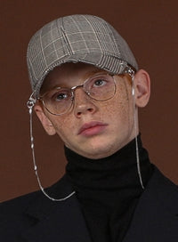 SSY(エスエスワイ)  2way glen check chain cap brown