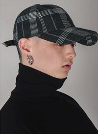 SSY(エスエスワイ)  in color basic check cap green line
