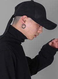 SSY(エスエスワイ) neo suede long strap D-ring cap black