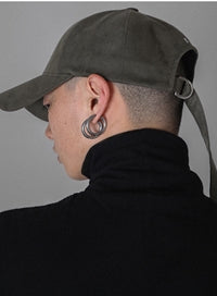 SSY(エスエスワイ) neo suede long strap D-ring cap khaki