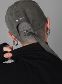 SSY(エスエスワイ) neo suede long strap D-ring cap khaki