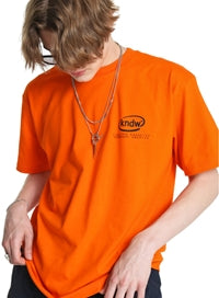 KND(ケイエンド) LOGO ARCHIVE GRAPHIC T-SHIRT ORANGE