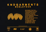 KND(ケイエンド) WORLD TOUR GRAPHIC T-SHIRT BLACK