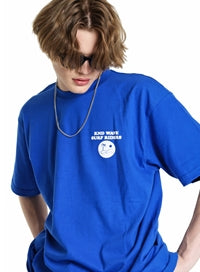 KND(ケイエンド) WAVE SURF GRAPHIC T-SHIRT BLUE