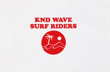 KND(ケイエンド) WAVE SURF GRAPHIC T-SHIRT WHITE